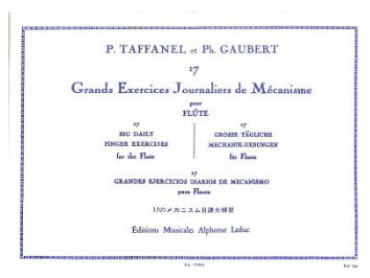 17 Grands Exercises journaliers de Mecanisme, Taffanel / Gauert, Flöte