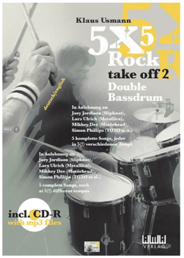 5X5 Rock take off 2, Double Bass Drum, Klaus Usmann, inkl. CD-R