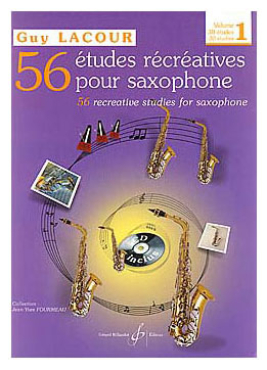 56 etudes recreatives (Altsaxophon), Band 1, Guy Lacour