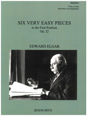 Six very easy pieces in the first position, Viola/Cello mit Klavierbegleitung