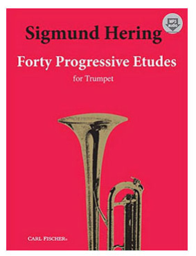 40 Progressive Etudes for Trumpet, Sigmund Hering, inkl. CD