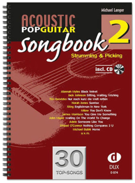 Acoustic Pop Guitar Songbook 2, Michael Langer, inkl. CD