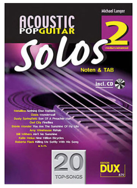 Acoustic Pop Guitar Solos 2, Michael Langer, inkl. CD