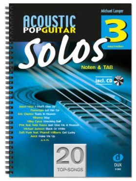 Acoustic Pop Guitar Solos 3, Michael Langer, inkl. CD