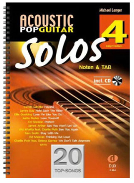 Acoustic Pop Guitar Solos 4, Michael Langer, inkl. CD