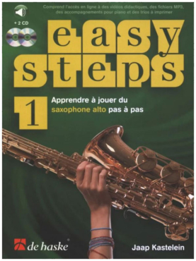 Easy steps 1, Altsax, Jaap Kastelein, inkl. 2 CD´s u. CD-Rom