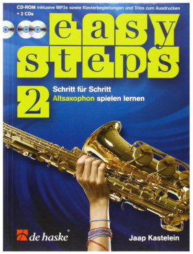 Easy steps 2, Altsax, Jaap Kastelein, inkl. 2 CD´s u. CD-Rom