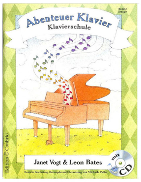 Abenteuer Klavier, Klavierschule für Kinder, Band 3, Uanet Vogt & Leon Bates, inkl. CD