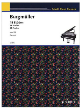 18 Etüden OP 109, Friedrich Burgmüller, Klavier