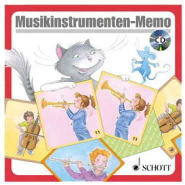 Musikinstrumente-Memo, für 2 - 8 Spieler ab 3 Jahren, inkl. CD