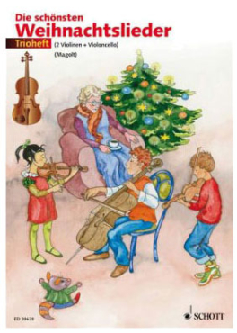 Die schönsten Weihnachtslieder, Trioheft für 2 Violinen und Violoncello, Hans / Marianne Magolt