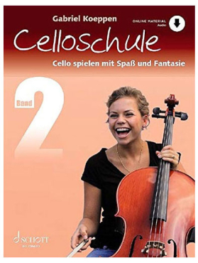 Celloschule Band 2, Gabriel Koeppen, Violoncello, inkl. Online Audio Material