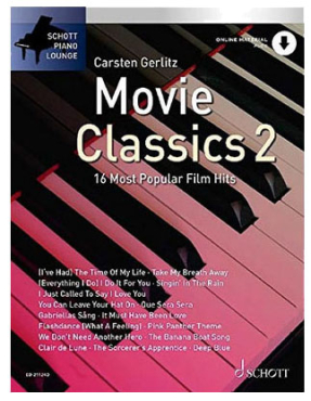 Schott Piano Lounge, Movie Classics 2, Carsten Gerlitz, inkl. Online Audio Material