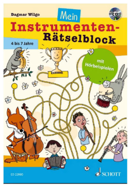 Mein Instrumenten Rätselblock (4 - 7 Jahre)