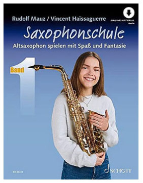 Saxophonschule, Band 1, inkl. Online Audio Material, Rudolf Mauz