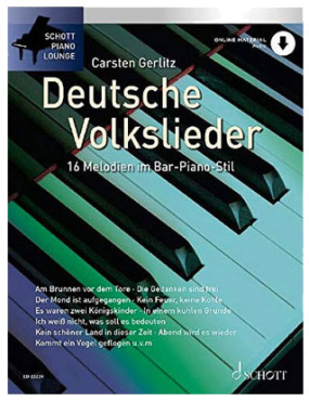 Schott Piano Lounge, Deutsche Volkslieder, inkl. Online Audio Material