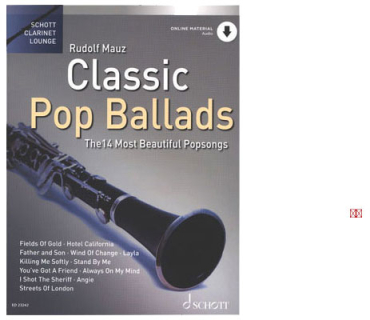 Schott Clarinet Lounge, Classic Pop Ballads, Rudolf Mauz, online Audio Material