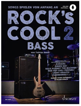 Rock´s cool Bass, Band 2, Songs spielen von Anfang an, Frank Doll, inkl. Online Audio Material