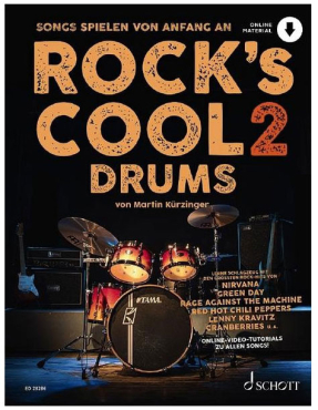 Rock´s cool Drums, Band 2, Songs spielen von Anfang an, Frank Doll, inkl. Online Audio Material