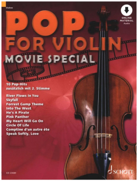 Pop for Violin, Movie Special, inkl. Online Audio Material