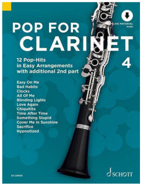 Pop for Clarinet 4, inkl. Online Audio Material