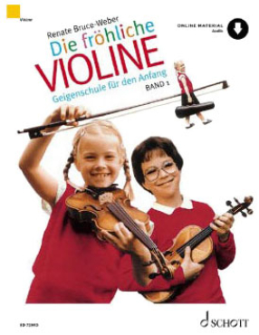 Die fröhliche Violine, Band 1, inkl. Online Audio Material, Renate Bruce-Weber