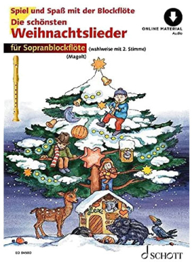 Die schönsten Weihnachtslieder für Sopranblockflöte, Spiel und Spaß, inkl. Online Audio Material, Magolt