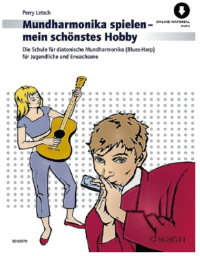 Mundharmonika spielen mein schönstes Hobby, Perry Letsch, inkl. Online Audio Material