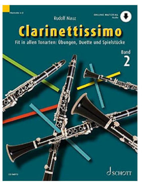 Clarinettissimo 2, Rudolf Mauz, inkl. Online Audio Material