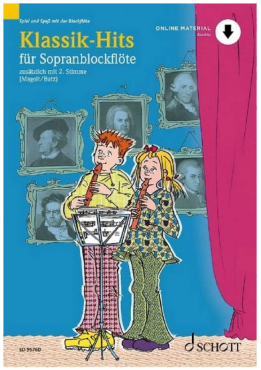 Klassik-Hits für Sopranblockflöte zusätzlich mit 2. Stimme,Magolt/ Butz, inkl. Online Audio Material