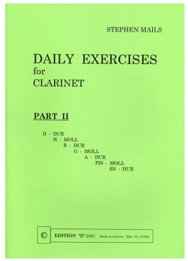 Daily Exercises for Clarinet, Part II, Stephen Mails