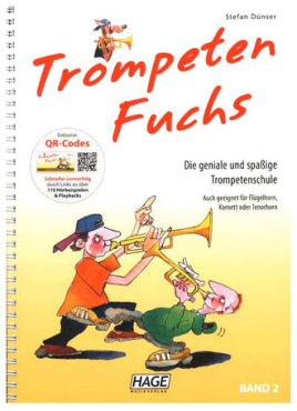 Trompeten Fuchs, Band 2, Stefan Dünser, inkl. Online Audio Material