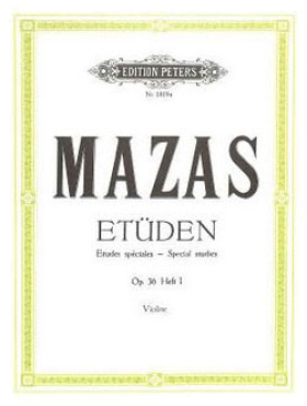 Mazas J.F. Etüden 1 op. 36, Violine