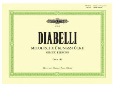 Diabelli, Melodische Übungsstücke Opus 149, Klavier zu 4 Händen