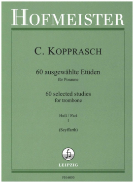 60 ausgewählte Etüden für Posaune, C. Koprasch, Heft 1, Hofmeister