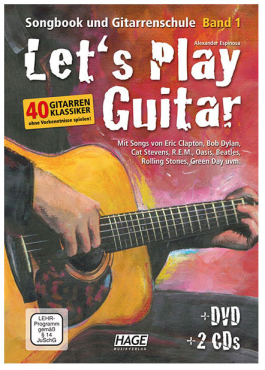 Let´s Play Guitar 1, Alexander Espinosa , inkl. DVD und 2 CDs