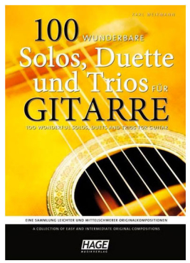 100 wunderbare Solos, Duette und Trios für Gitarre, Karl Weikmann