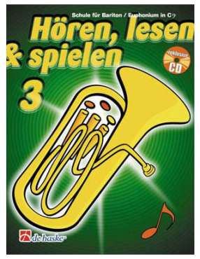 Hören, lesen & spielen, Schule für Bariton in C Band 3, inkl. CD