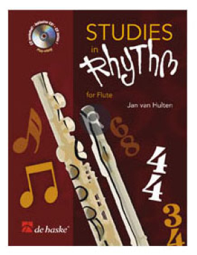 Studies in Rhythm for Flute, Jan van Hulten, inkl. CD