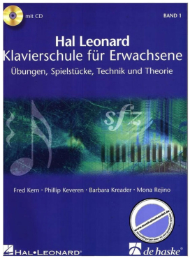 Klavierschule für Erwachsene, Hal Leonard, Band 1, Kern, Fred / Keveren, Phillip / Kreader, Barbara, inkl. CD