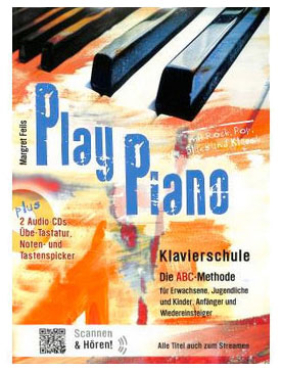 Play Piano, Klavierschule, Margret Feils, inkl. 2 Audio CD´s