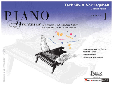 Piano Adventures, Band 1, Technik- und Vortragsheft, inkl. CD, Nancy und Randall Faber