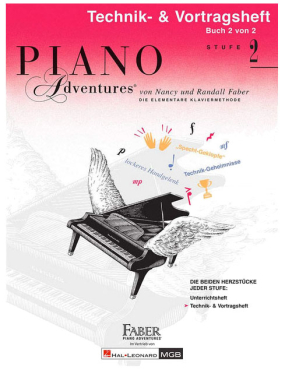 Piano Adventures, Stufe 2, Buch 1 von 2, Unterrichtsheft, inkl. Online Audio Material, Nancy und Randall Faber