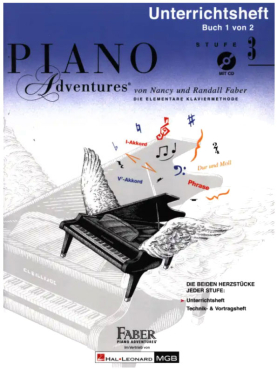 Piano Adventures, Stufe 3, Buch 1 von 2, Unterrichtsheft, inkl. Online Audio Material, Nancy und Randall Faber