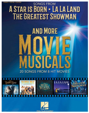 Songs from A Star is Born, La La Land, The greatest Showman and more Movie Musicals, Piano, Vocal, Guitar