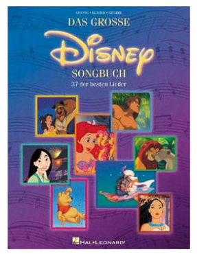 Das grosse Disney Songbuch, 37 der besten Lieder, Gesang, Klavier, Gitarre