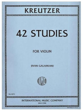 Kreutzer 42 Studies for Violin, Ivan Galamian