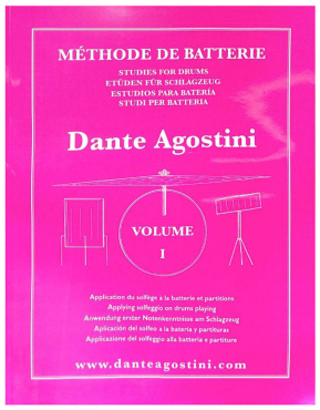 Methode de Batterie 1, Etüden für Schlagzeug, Dante Agostini