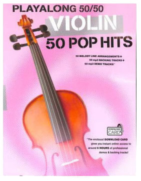 Playalong 50/50 Violin, 50 Pop Hits, inkl. Download Card