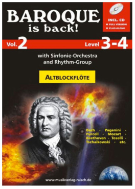 Baroque is back, Band 2, Level 3-4, Altblockflöte, inkl. CD